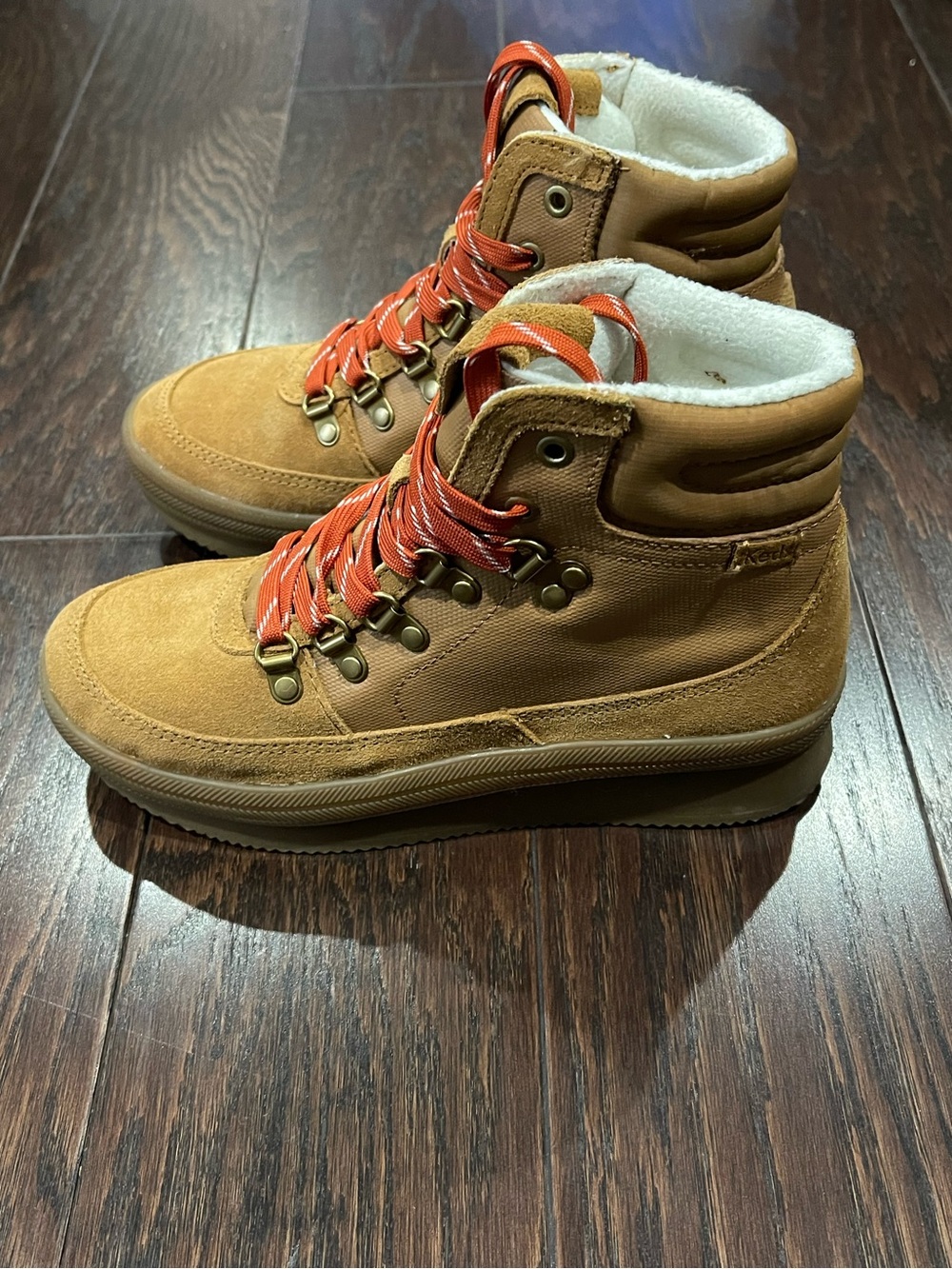 Keds Midland Round Toe Lace Up Womens Brown Casual Boot Size 7 WH64033